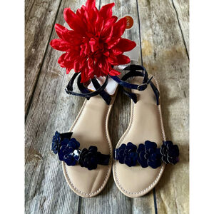 NWT NAVY GYMBOREE SANDALS-SIZE 4